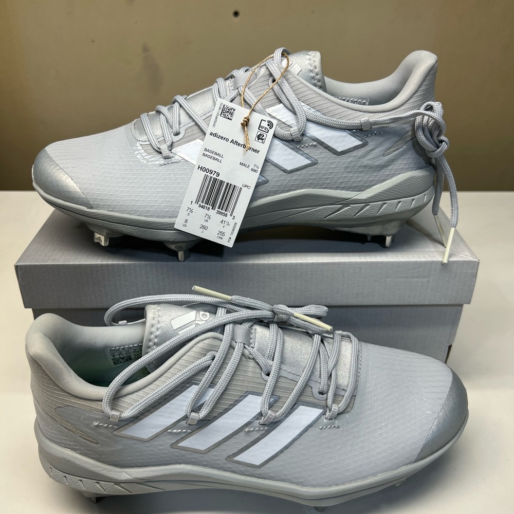 Adidas Adizero Afterburner in Gray and White Size 8